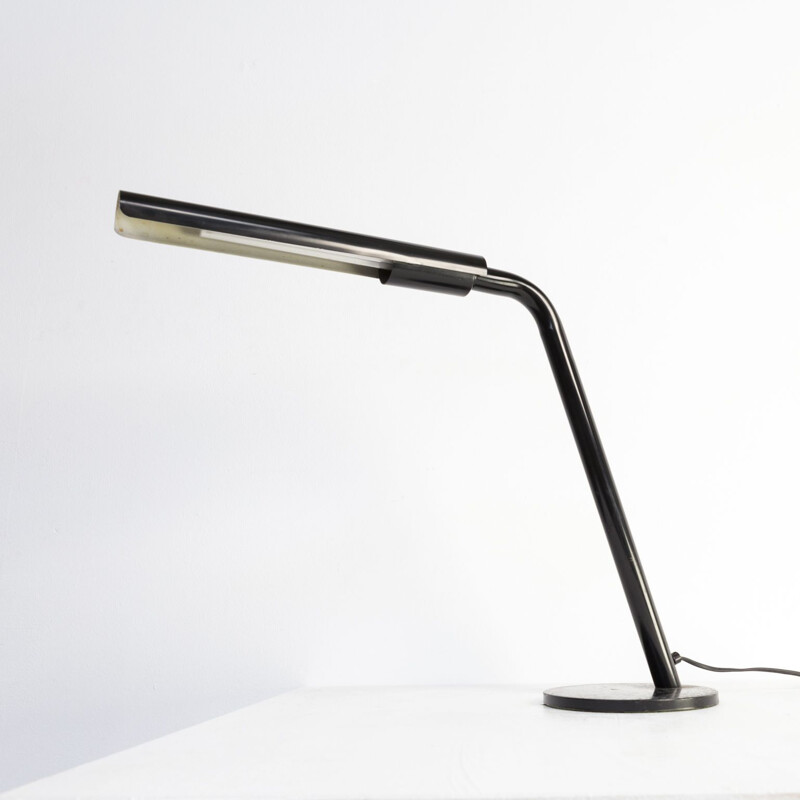 Vintage desk lamp in metal tube 1980s