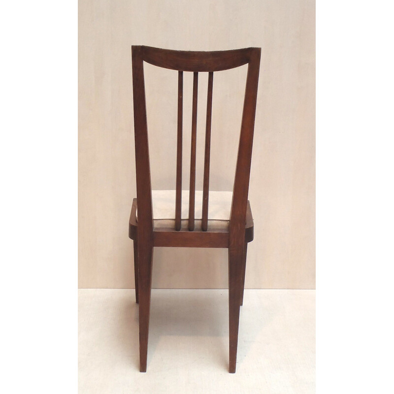 6 dining chairs, Etienne-Henri MARTIN - 1940s