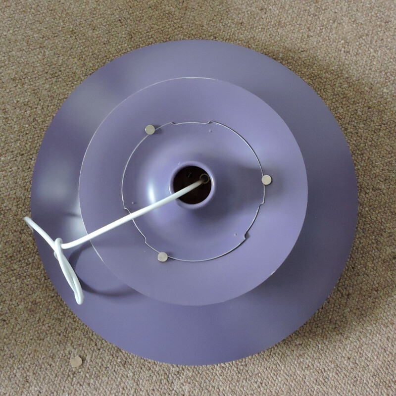 Paire de suspensions vintage PH5 violet par Poul Henningsen pour Louis Poulsen, années 1950