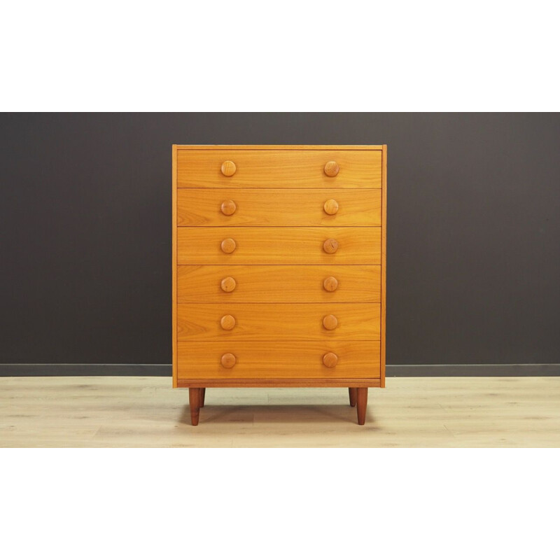 Vintage chest of drawers in teak, Danish, 1960s - 1970s