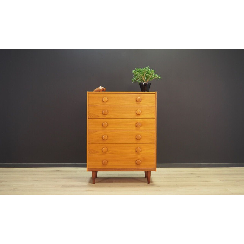 Vintage chest of drawers in teak, Danish, 1960s - 1970s