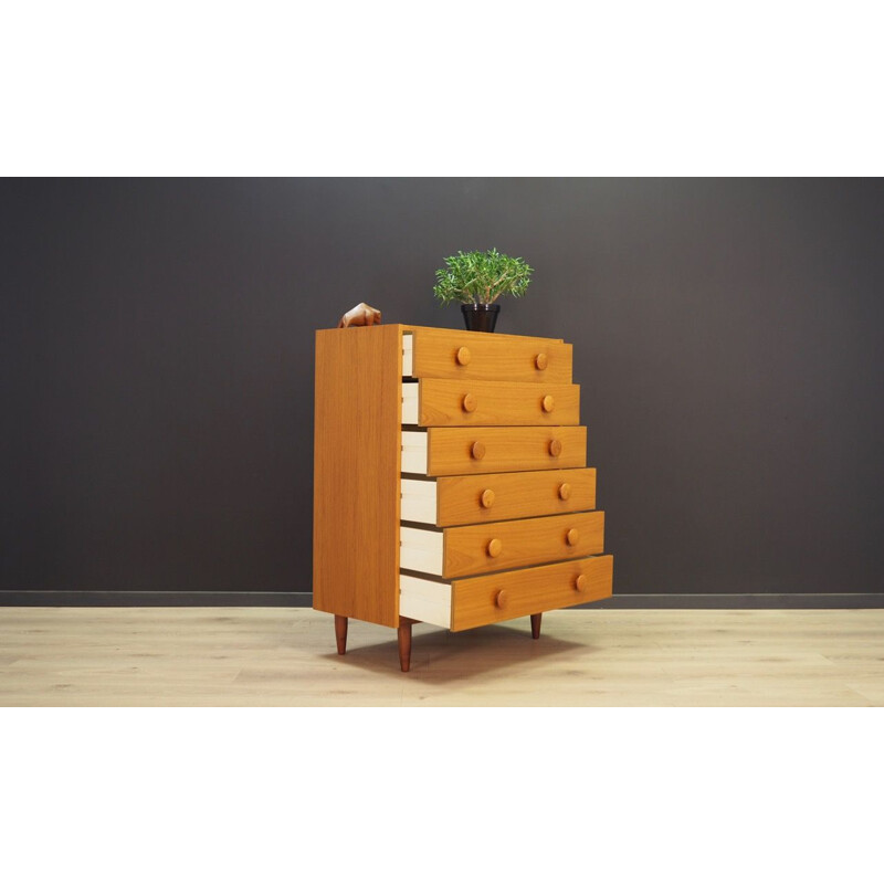 Vintage chest of drawers in teak, Danish, 1960s - 1970s