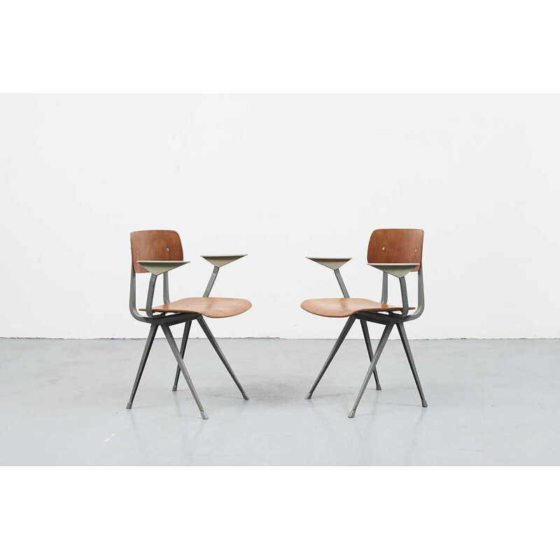 Vintage chair Result by Friso Kramer with armrests, 1958