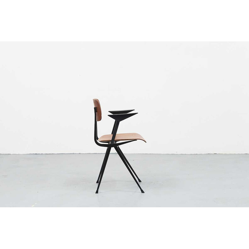 Chaise vintage Result par Friso Kramer piétement Noir, 1958