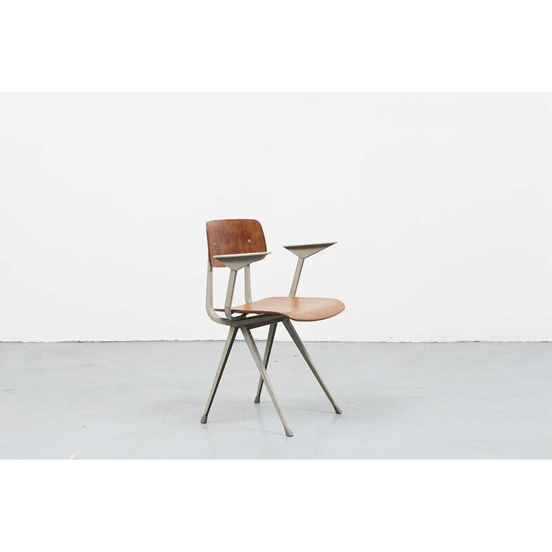 Vintage chair Result by Friso Kramer grey, 1958