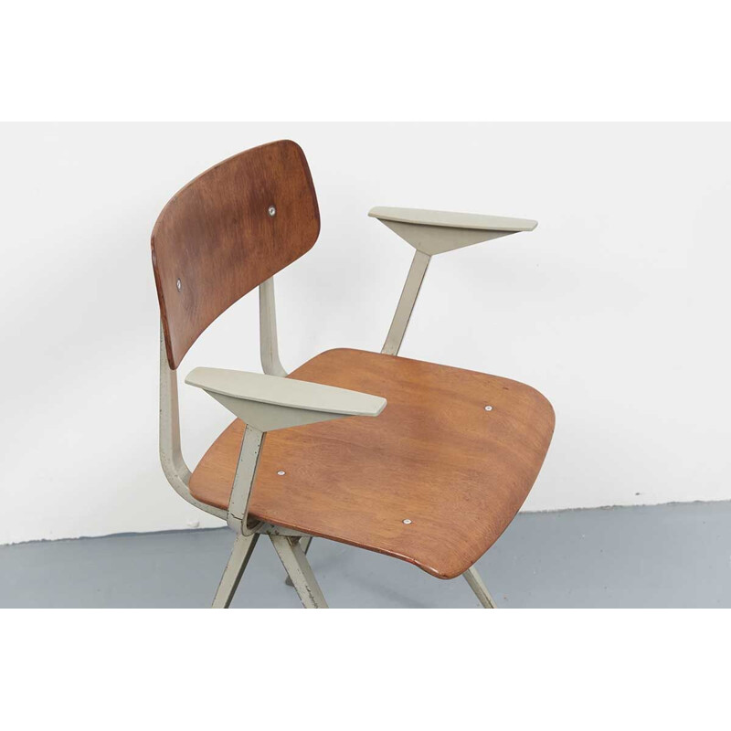 Chaise vintage Result par  Friso Kramer gris clair, 1958