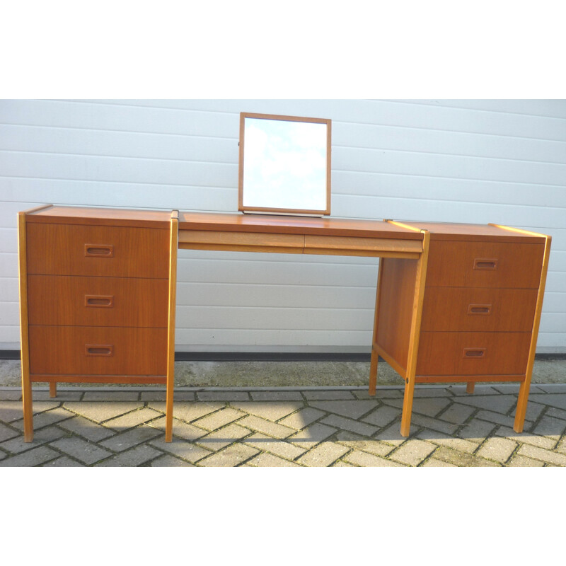 Scandinavian teak dressing table, Bertil FRIDHAGEN - 1950s