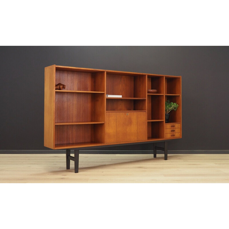 Vintage bookcase in teak, Danish, 1960-70s