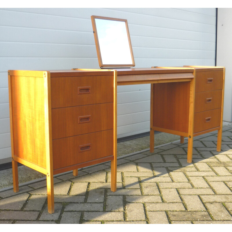 Scandinavian teak dressing table, Bertil FRIDHAGEN - 1950s