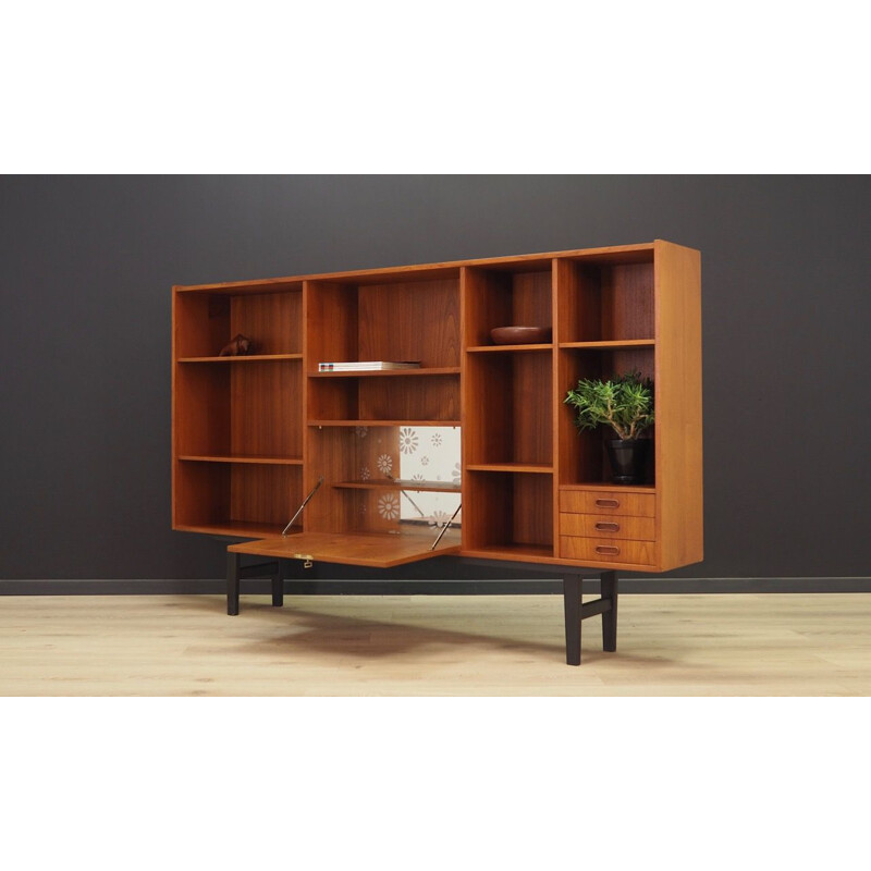 Vintage bookcase in teak, Danish, 1960-70s