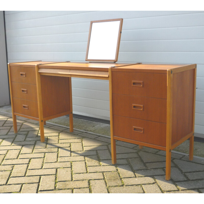 Scandinavian teak dressing table, Bertil FRIDHAGEN - 1950s