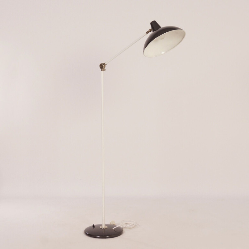 Vintage  Floor Lamp Dark Grey by Hoogervorst for Anvia, 1960s