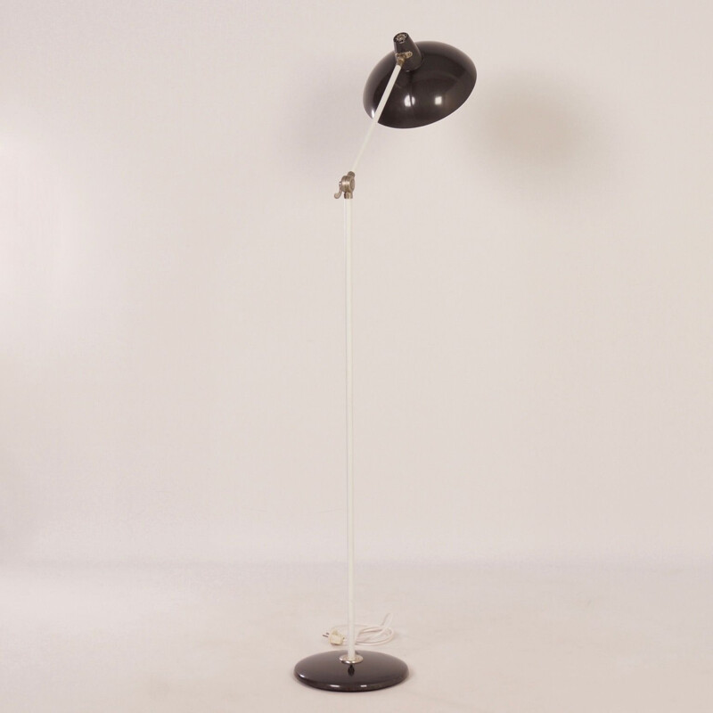 Vintage  Floor Lamp Dark Grey by Hoogervorst for Anvia, 1960s