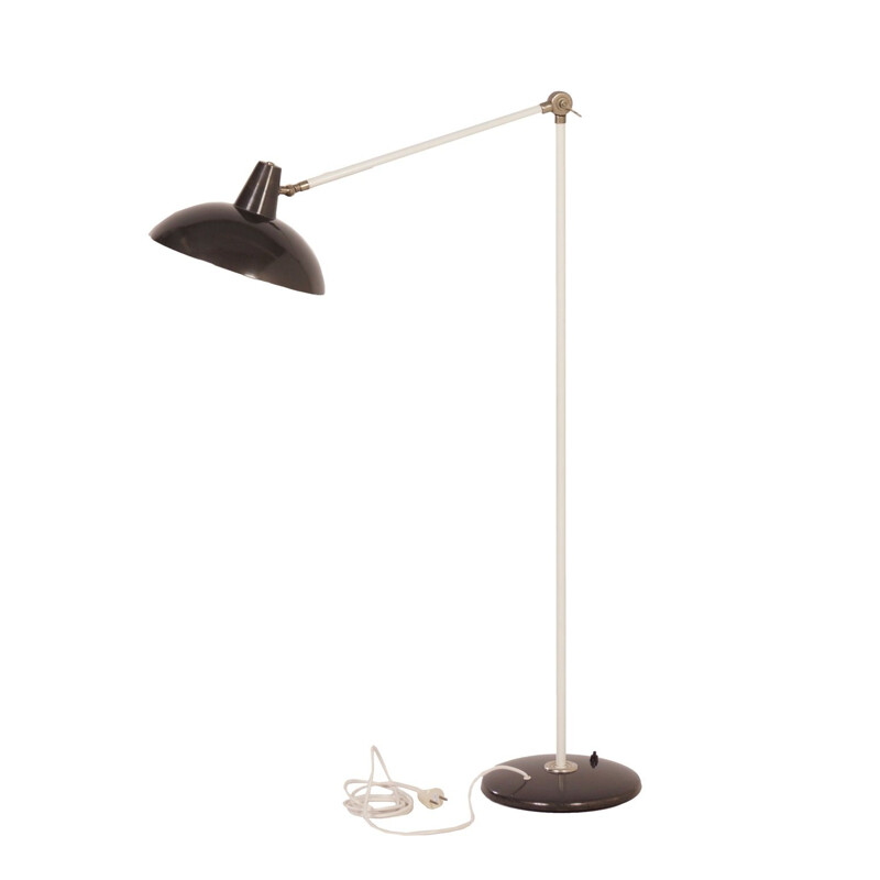 Vintage  Floor Lamp Dark Grey by Hoogervorst for Anvia, 1960s