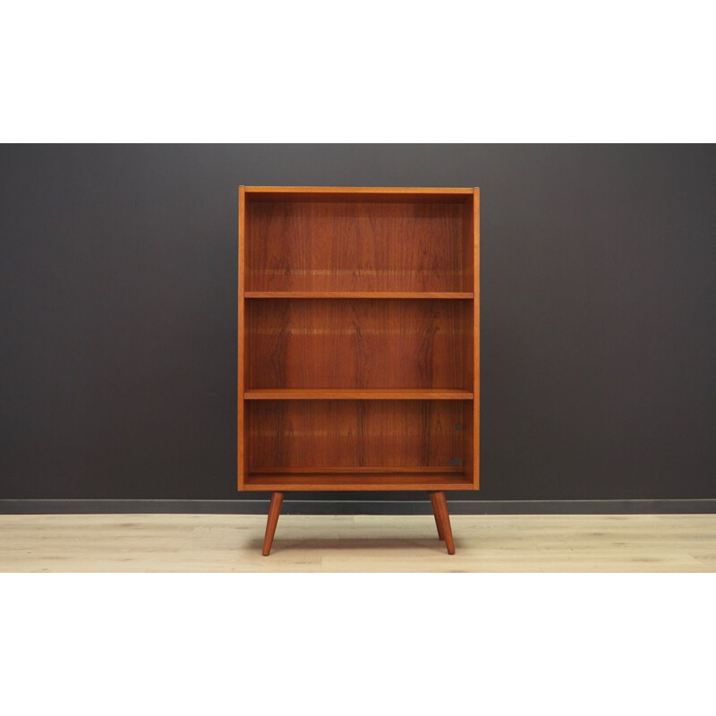 Vintage bookcase in teak, Scandinavian, 60s - 70s