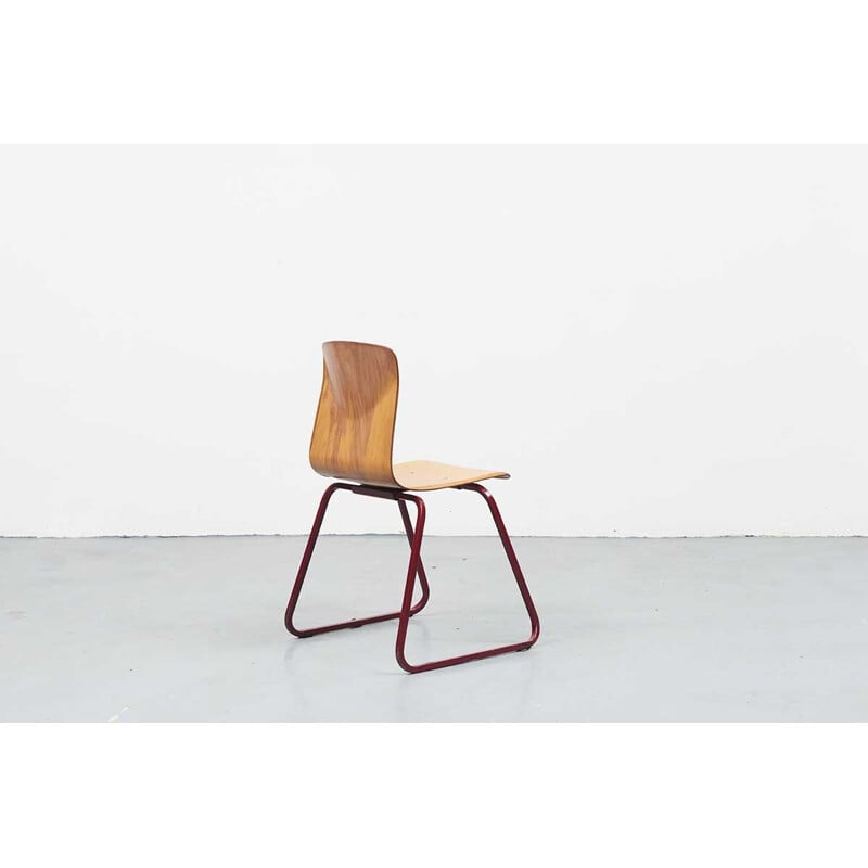 S23 chair in red beech by Galvanitas
