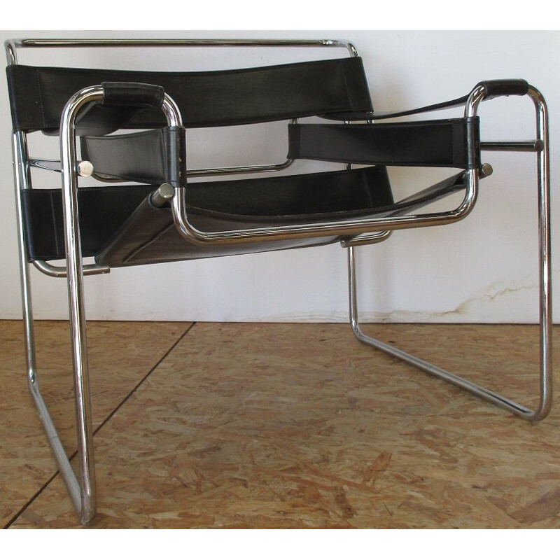 Fauteuil Wassily vintage par Marcel Breuer