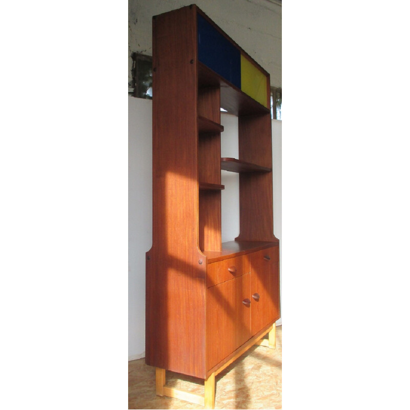 Vintage teak bookcase by Stone Hill