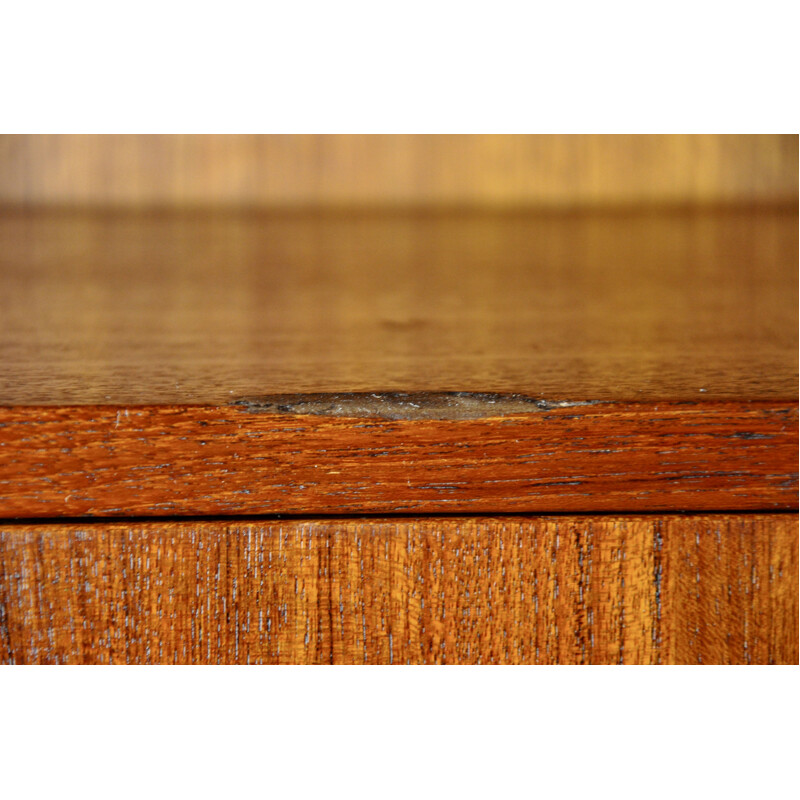 Vintage Italian bookcase in teak