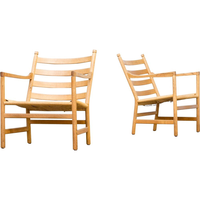 2 Vintage armchairs by Hans Wegner for Carl Hansen & Son,1960