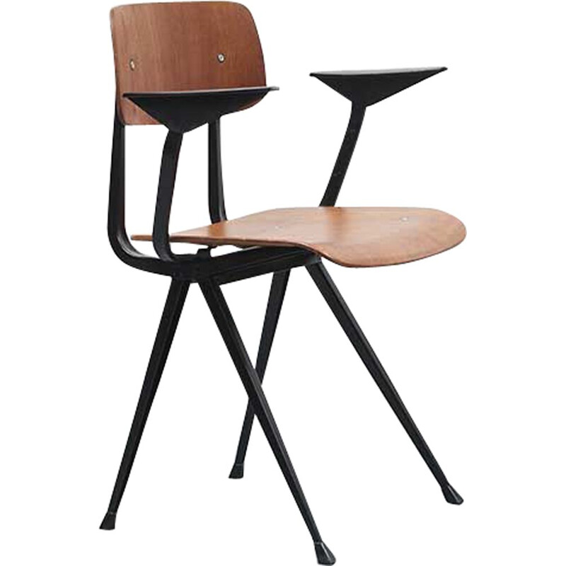 Vintage chair Result by Friso Kramer black base, 1958