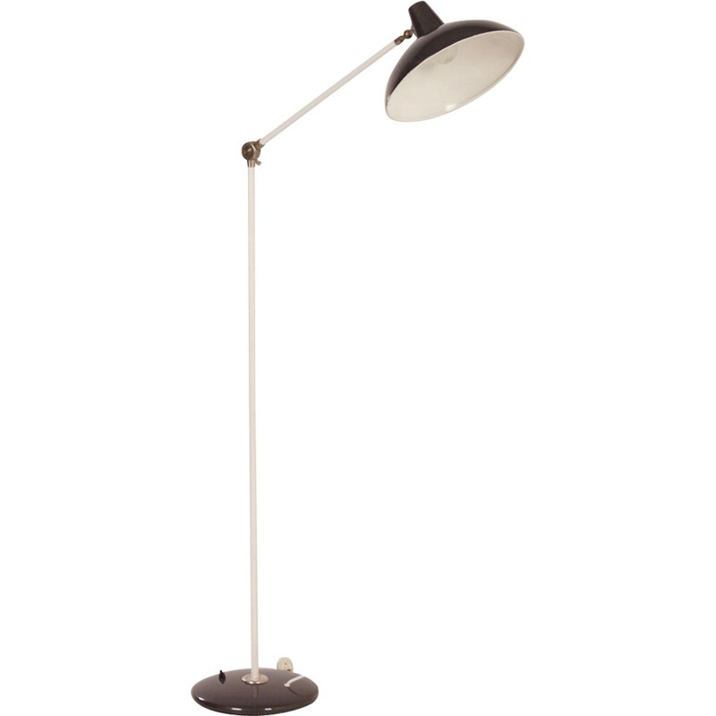 Vintage  Floor Lamp Dark Grey by Hoogervorst for Anvia, 1960s