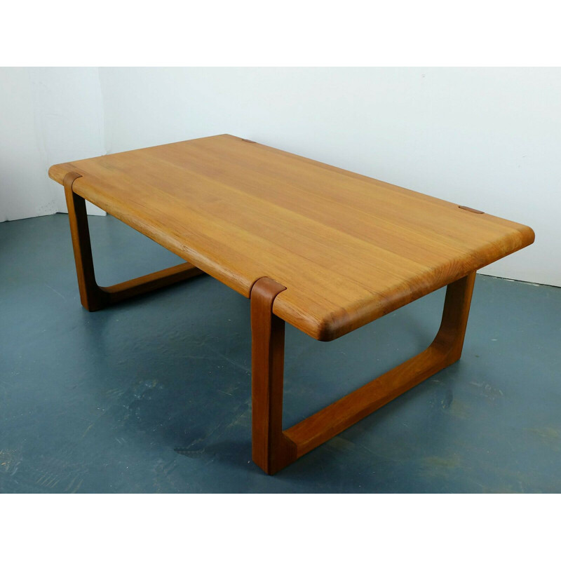 Vintage Coffee Table Niels Bach in solid teak, Denmark 