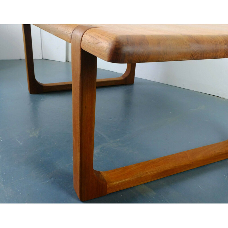 Vintage Coffee Table Niels Bach in solid teak, Denmark 