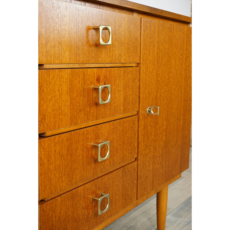 Vintage chest of drawers in teak 1950-60s