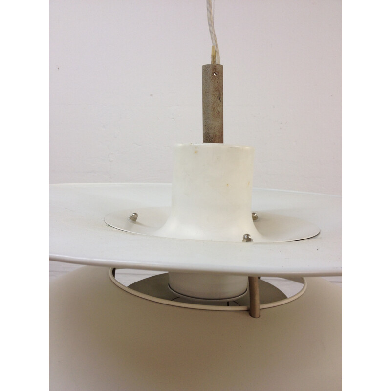 White metal hanging lamp, Poul HENNINGSEN - 1960s