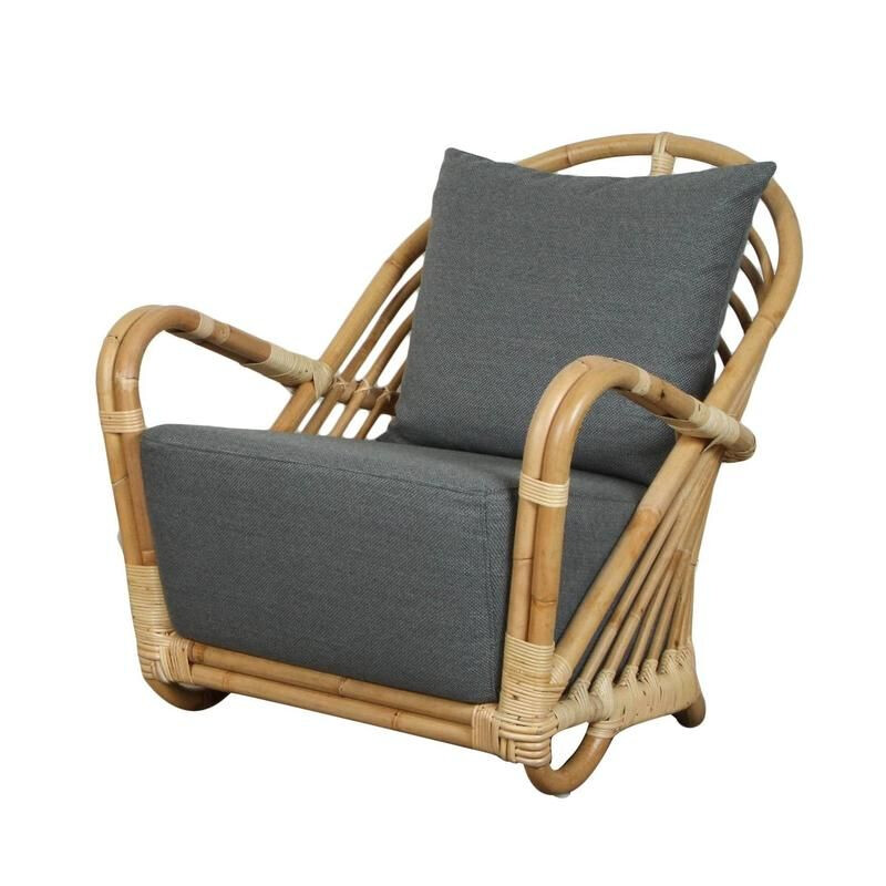 Vintage armchair AJ237 in rattan by Arne Jacobsen , 1930s