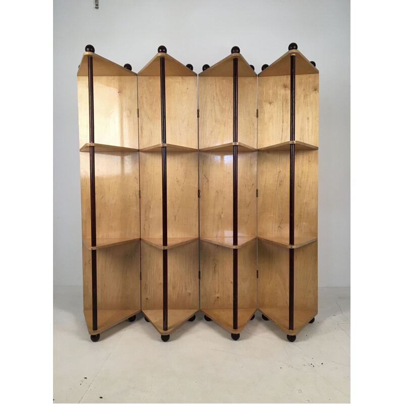 Vintage Room Divider Prototype Metamorphic Shelving System, 1980s