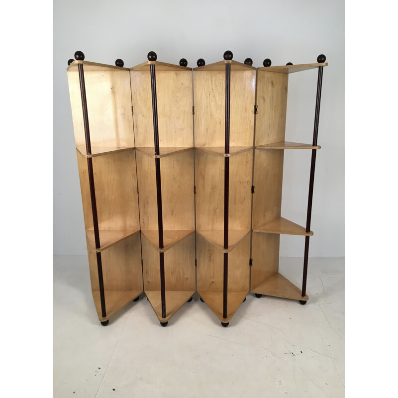 Vintage Room Divider Prototype Metamorphic Shelving System, 1980s