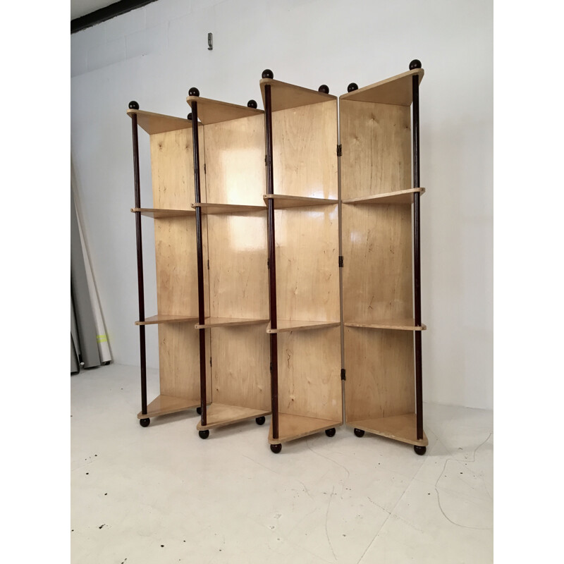 Vintage Room Divider Prototype Metamorphic Shelving System, 1980s