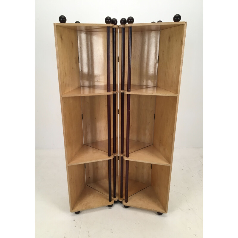 Vintage Room Divider Prototype Metamorphic Shelving System, 1980s