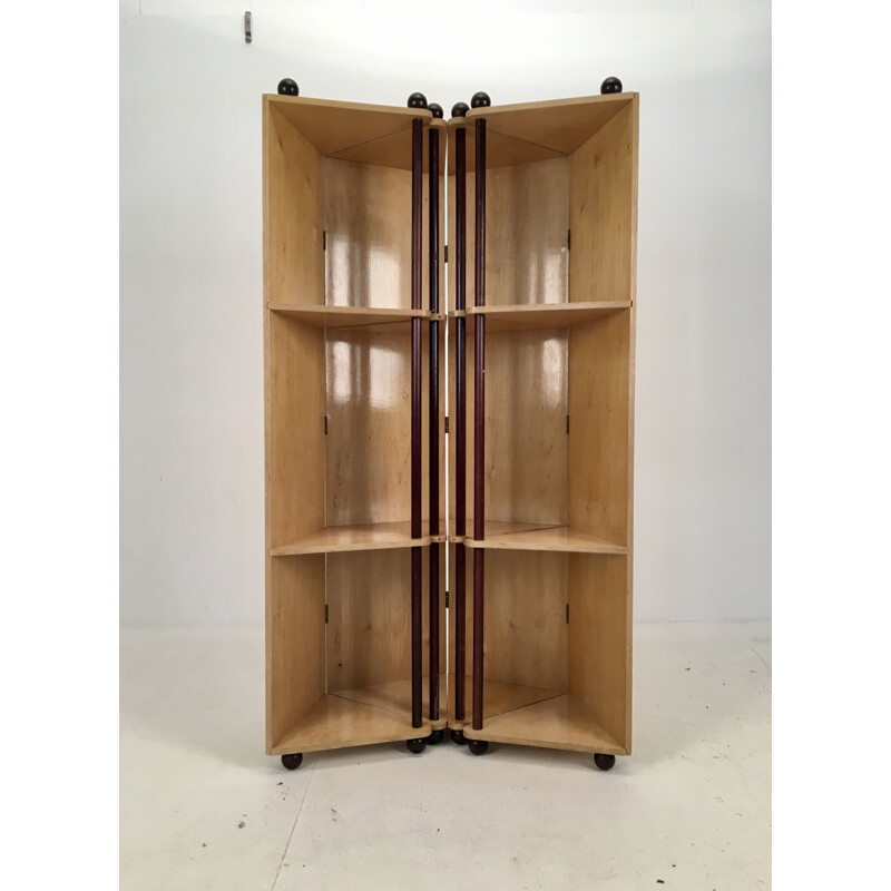 Vintage Room Divider Prototype Metamorphic Shelving System, 1980s