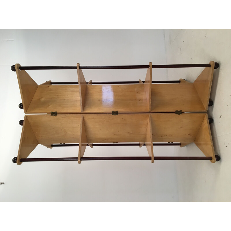 Vintage Room Divider Prototype Metamorphic Shelving System, 1980s