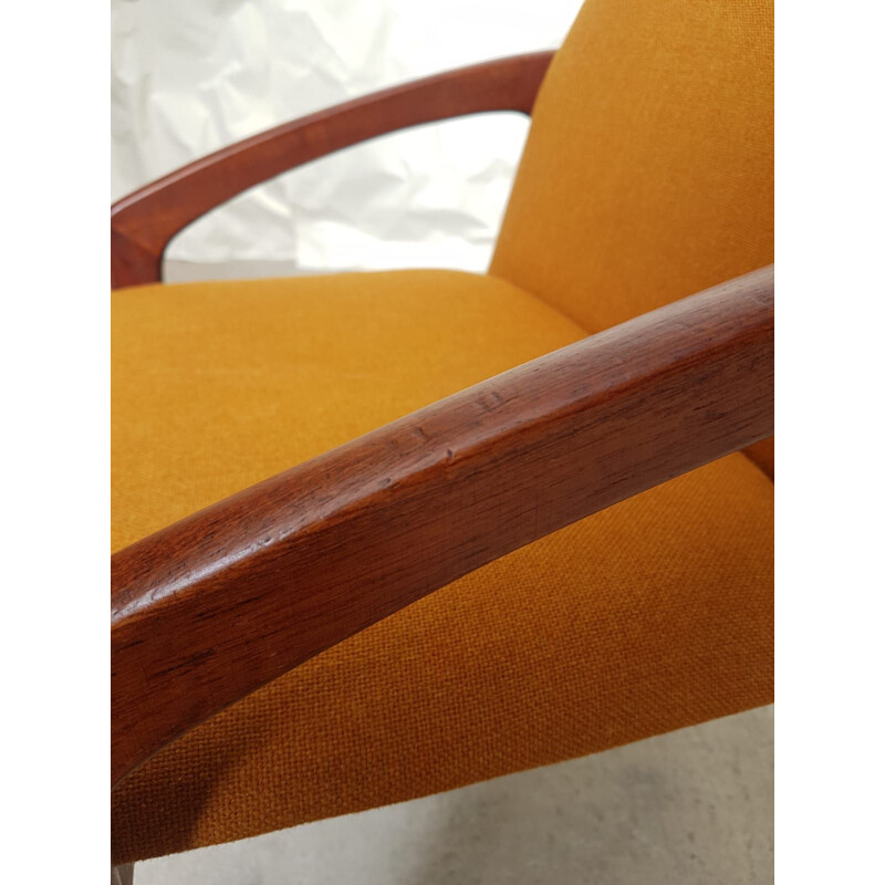 Set of 4 vintage dining chairs in teak, Paper Knife by Kai Kristiansen, Danish 