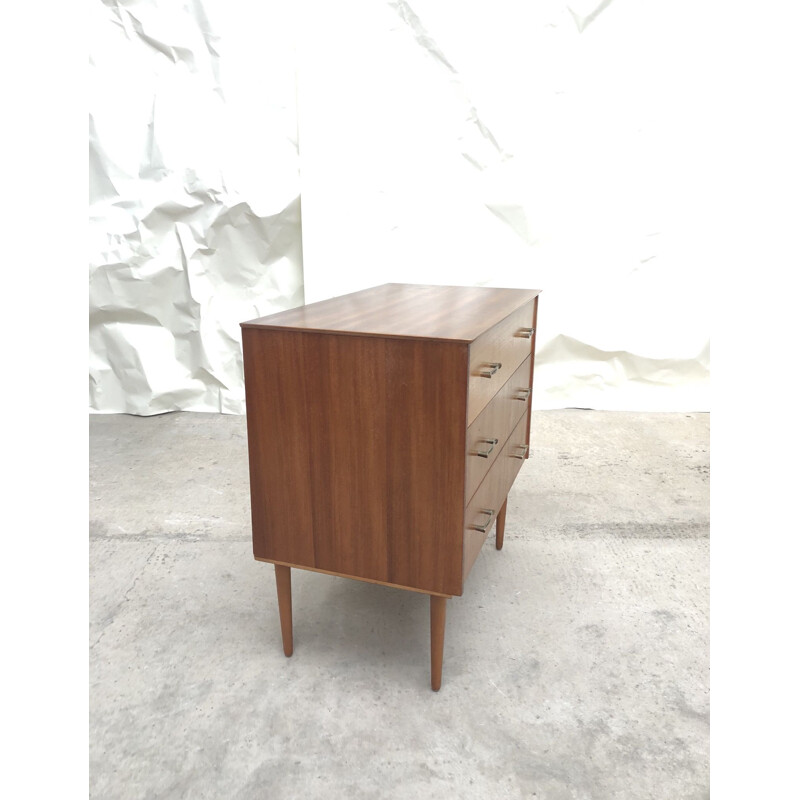 Vintage Chest of Drawers in Walnut and Teak, Danish 