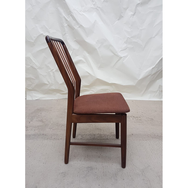 Set of 6 vintage teak chairs by Svend Aage Madsen, Denmark