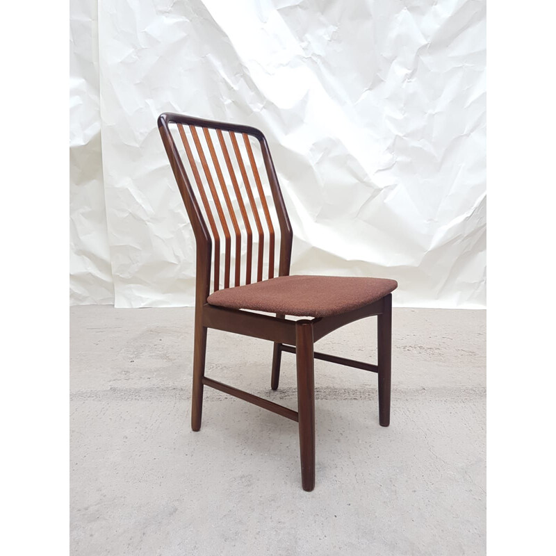 Set of 6 vintage teak chairs by Svend Aage Madsen, Denmark