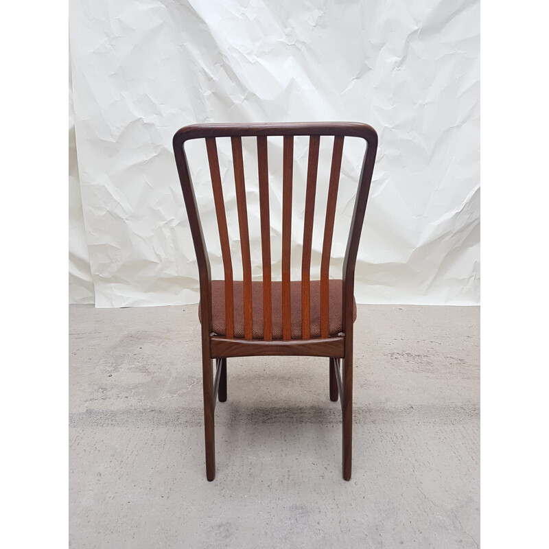 Set of 6 vintage teak chairs by Svend Aage Madsen, Denmark