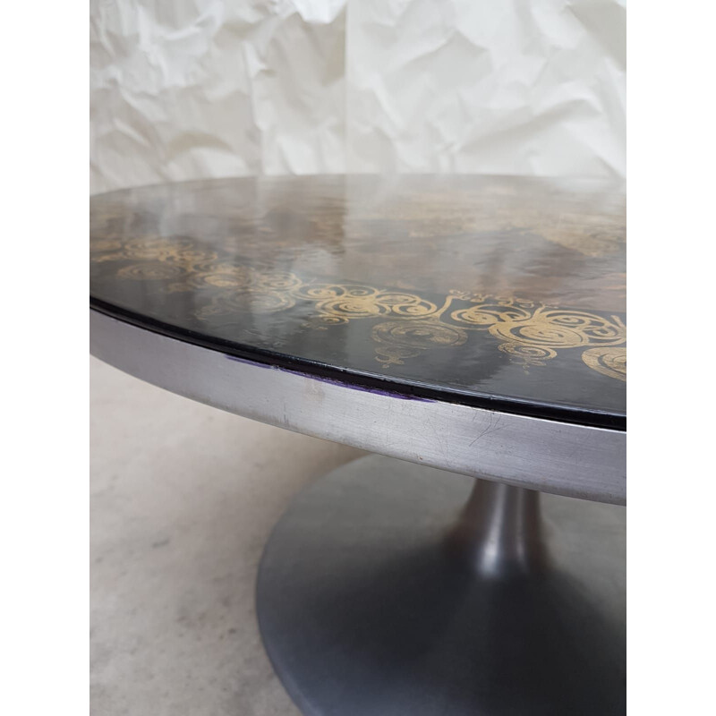 Vintage tulip coffee table by Poul Cadovius for Cado, Denmark