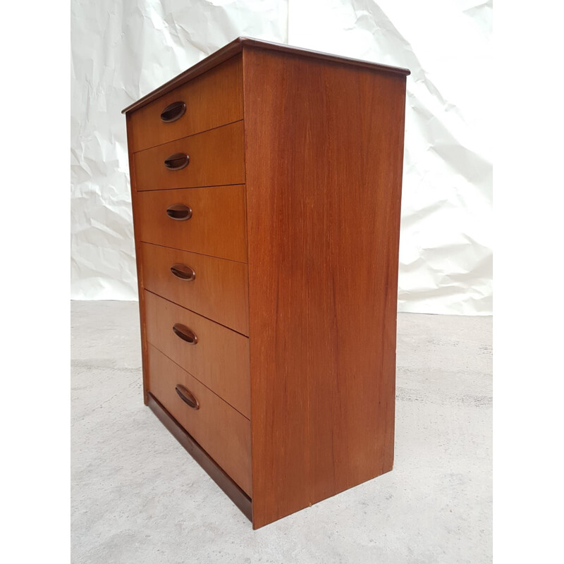 Vintage Chest of Drawers in Teak, Danish 1960s 