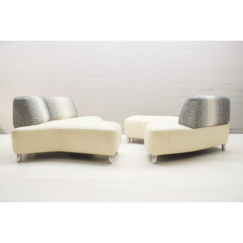 Vintage Sofa Organically-Shaped Leather from Leolux, 1990s