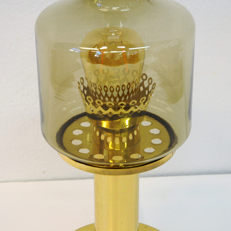 Vintage lamp in Glass and Brass B102 by Hans-Agne Jakobsson, Sweden, 1960s 