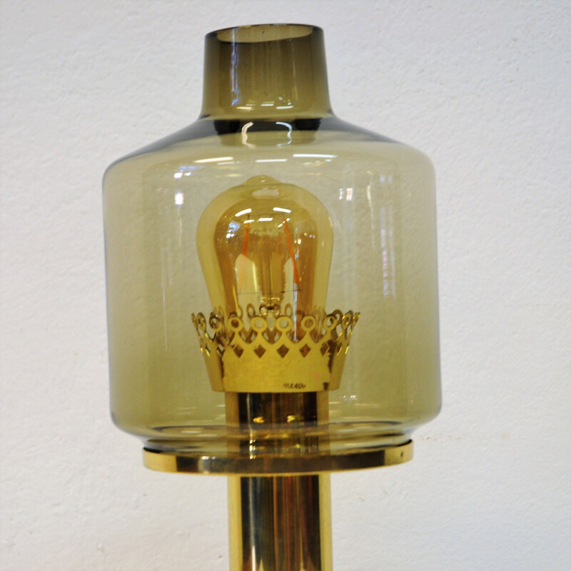 Vintage lamp in Glass and Brass B102 by Hans-Agne Jakobsson, Sweden, 1960s 