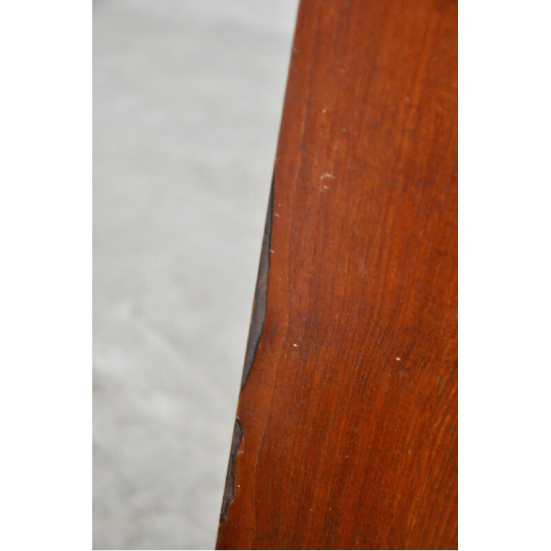 Vintage teak sideboard with 5 drawers