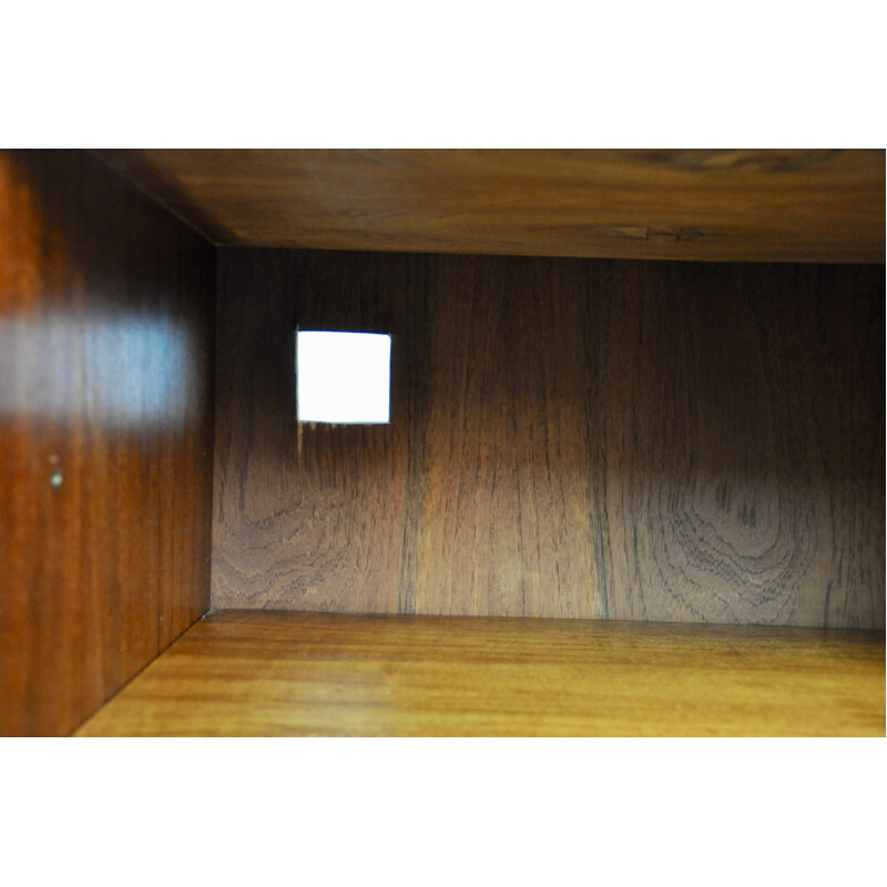 Vintage teak sideboard with 5 drawers