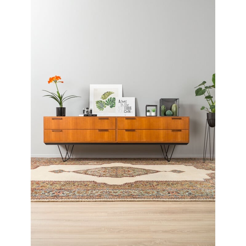 Long German sideboard in teak